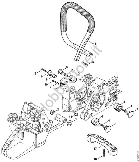 Sistema AV, Manico tubolare GS 461 GS 461 brand Stihl